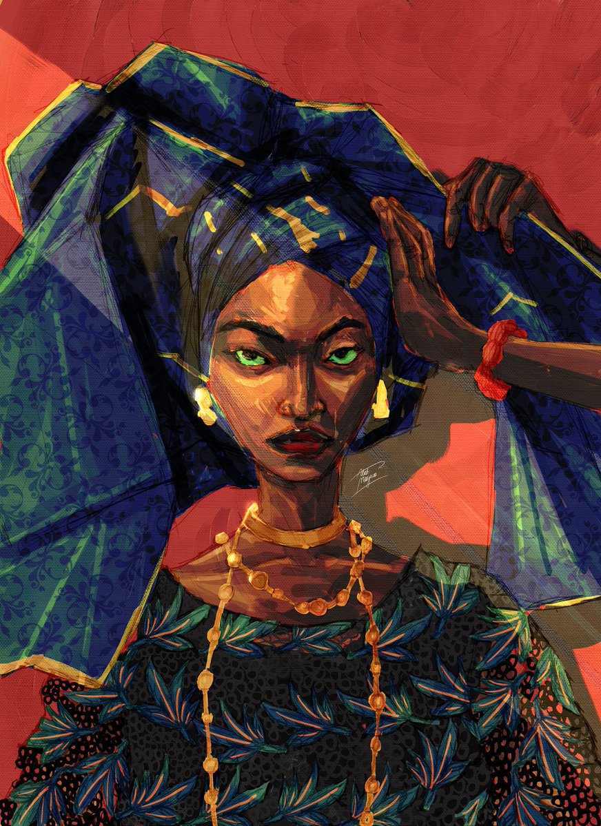 Shutabug's tweet image. My new challenge is to see how many different ways I can paint the same concept.