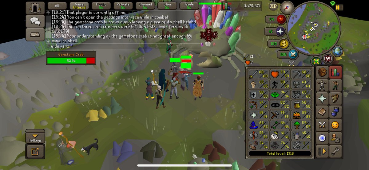 Booted up the baby iron, I understand crab now