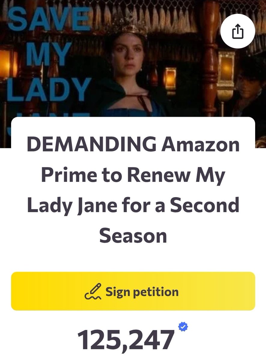 If you're new here, hello! Have you signed the petition to #SaveMyLadyJane

c.org/wbF8Mgc6HT