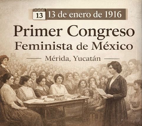 Un día como hoy inició en Mérida, Yucatán, el Primer Congreso Feminista de México. 

Un espacio histórico que abrió el debate sobre derechos, educación y participación política de las mujeres.

 #Historia #DerechosDeLasMujeres