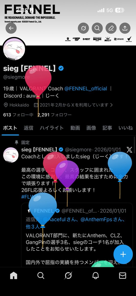 sieg 【FENNEL】 tweet media