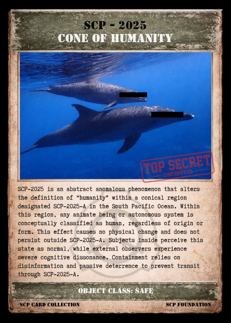 scpcollection's tweet image. #SCP #SCPFoundation #SCP2025 #ConeOfHumanity