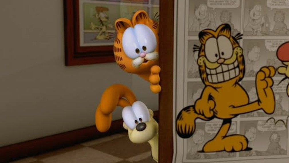 PaoloStudi15770's tweet image. This fan made comic is in a official garfield movie by the way