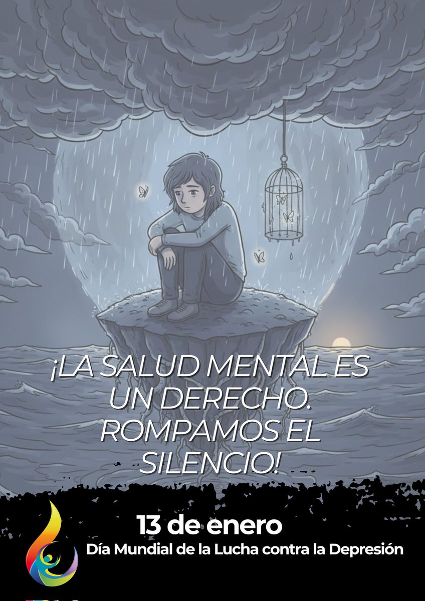 📌 Hoy, se conmemora el Día Mundial de la Lucha contra la Depresión. 
🗓 Esta fecha se utiliza globalmente para concienciar sobre la depresión, reducir el estigma en torno a este trastorno de salud mental y promover la detección temprana y el acceso a tratamiento adecuado.