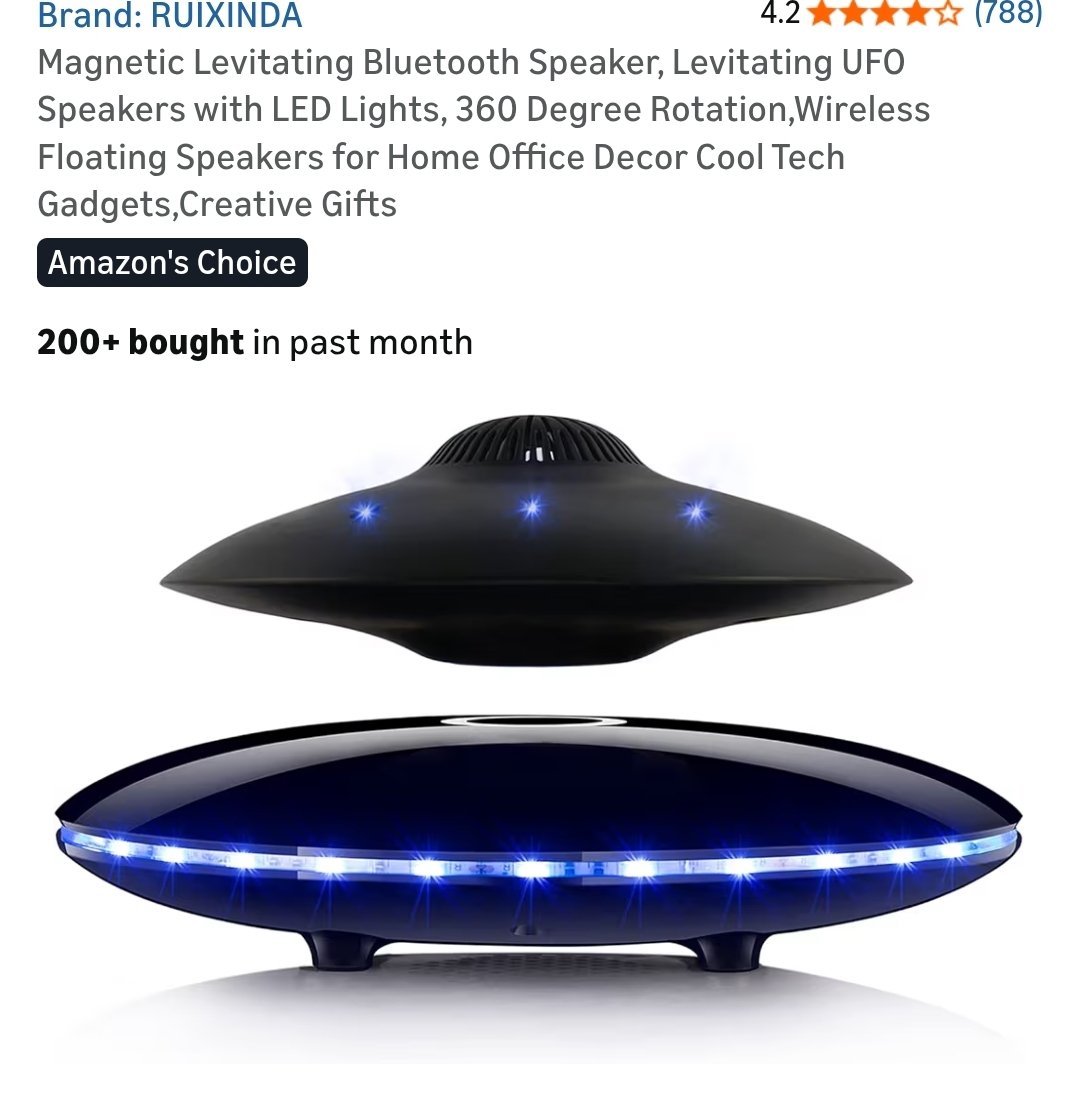 Hosting a Super Bowl party in your man-cave this year? You need that one conversation piece that keeps everyone talking! Here it is, a levitating UFO Bluetooth speaker.. doesn't get much better than that!
Get it here:
amzn.to/4qhcXp1
#BBMzansiS6  #AFCON2025 #superbowl