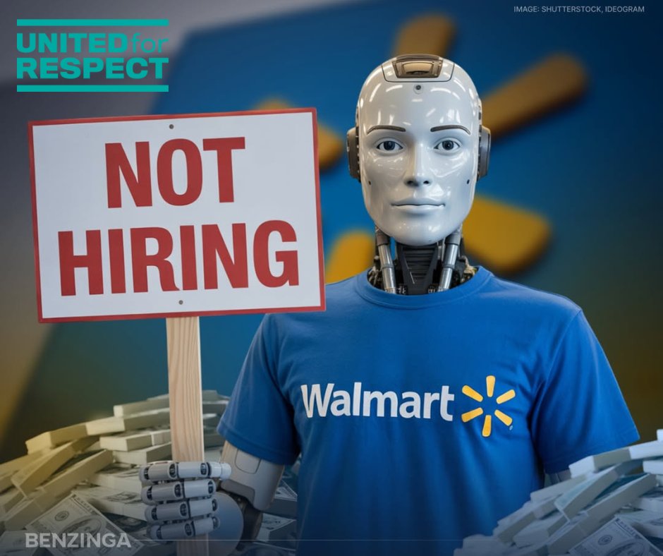 forrespect's tweet image. "AI will change every job." 

The future is here. What are YOU seeing on the job as Walmart, Amazon, and other retailers roll out AI in our workplaces? Take 5 minutes to fill out our NATIONAL RETAIL WORKERS AI SURVEY: bit.ly/49mmVzD

Read more: bit.ly/4pB6VhS