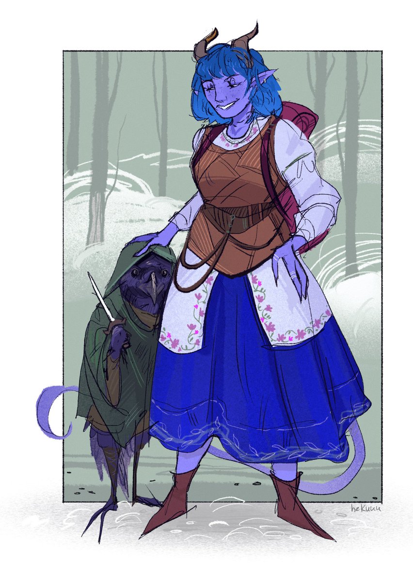 hekuuu_art's tweet image. Kiriiii my sweet &amp;lt;3
#TheMightyNein #CriticalRole