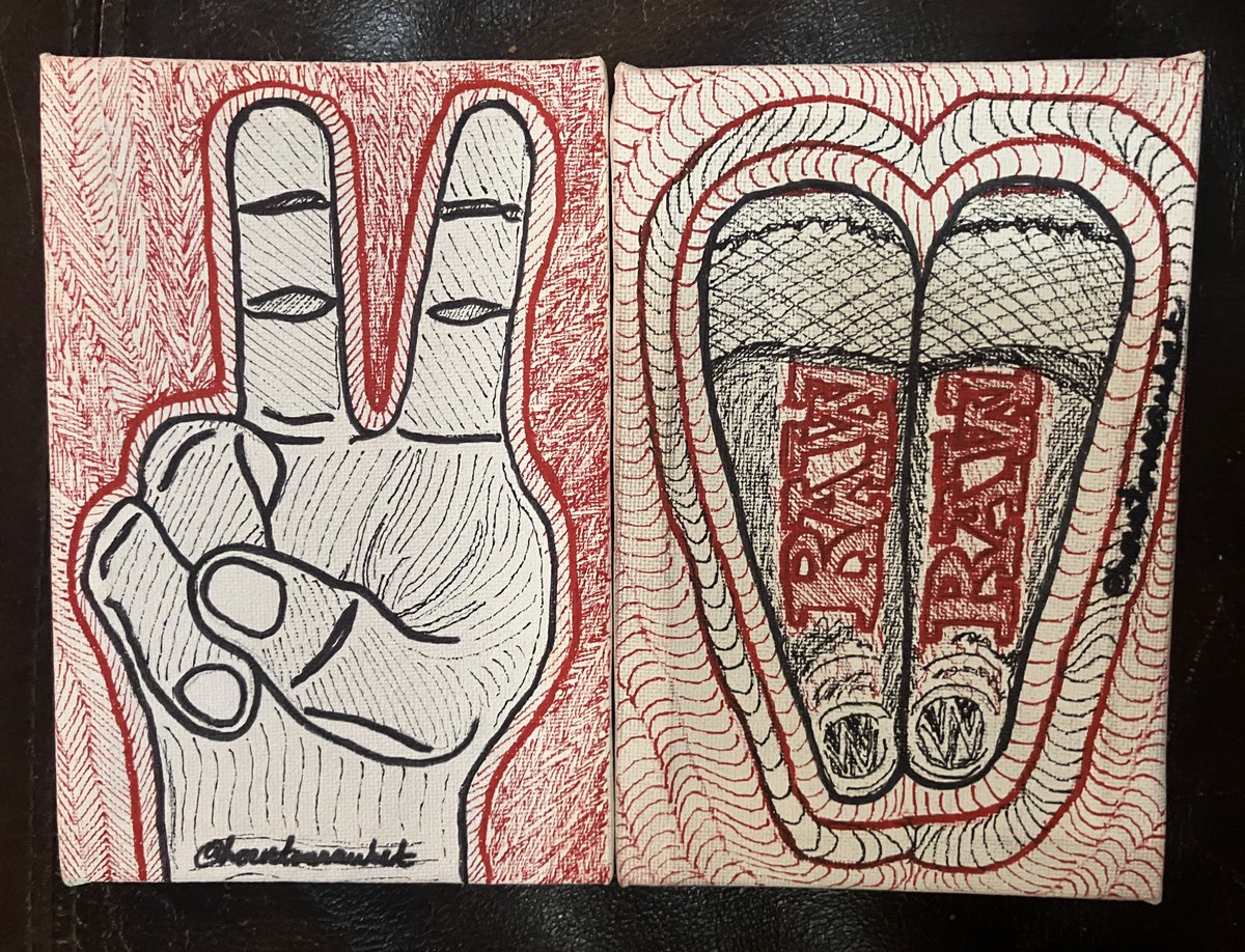 adamrawkinberry's tweet image. A lil homemade art to keep my mind healthy…#2RAW #TOORAWS