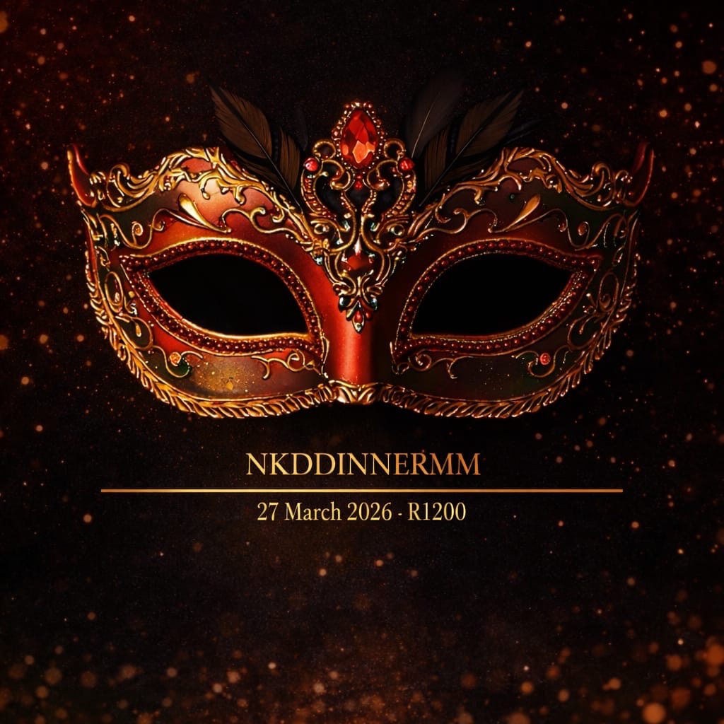 Princess24th's tweet image. Save The Date
27 March 2026 | R1200

NKDDINNER'MM
Not Your Regular Naked Dinner.