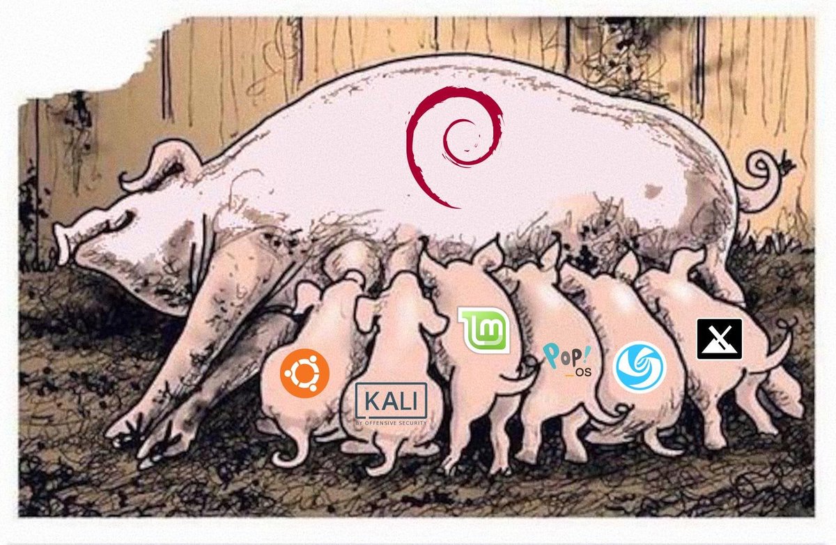 sysxplore's tweet image. Debian the big moma🐷