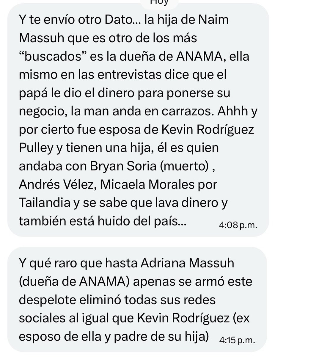 OjoSecoEcuador's tweet photo. 🚨 Destapando todo por #Mocolí! Señor ministro @JohnReimberg, ¿estaba usted al tanto de que su sobrino, Peter Reimberg, contrajo matrimonio con Adriana Massuh, hija de Nahim Massuh, conocido como “el Turco”? Qué raro que desconozca posibles vínculos de su entorno familiar con personas relacionadas a actividades delictivas. ¿Puede aclarar si esta información es correcta? De confirmarse, debería renunciar usted, Rosa Torres y otros involucrados, ya que se trataría de una situación incompatible con la ética pública.