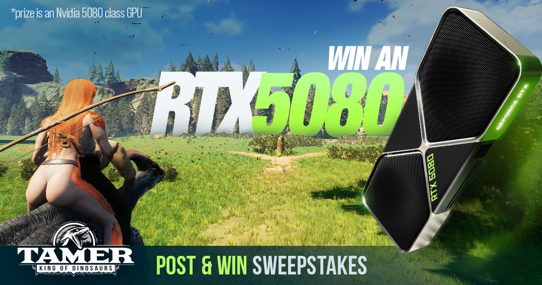 RideLionStudios's tweet image. We’re heading into the final stretch before Steam Next Fest, and we want to build our core Tamer community ahead of it.

To kick things off, we’re running an RTX 5080 giveaway.

Follow the link to participate. More entries = better odds!

Open from now until March 2, 2026. 

🔗