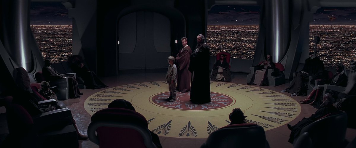 mightydudbolt's tweet image. One reason The Phantom Menace's storytelling is so compelling is because  it is so thematically complex, with many intermeshing layers. An example:

Padme appeals to the Senate for help, but she is thwarted by procedural rules. Simultaneously, Qui-Gon is appealing to the Jedi…