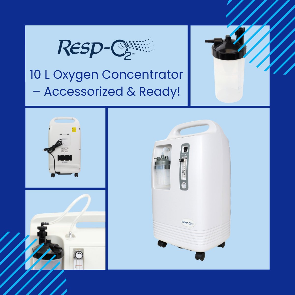 Discover 10L power! The Resp-O₂™ 10L Oxygen Concentrator is designed to support high-capacity oxygen delivery while connecting cleanly with established therapy systems. Learn more on our website today. hubs.li/Q03-Dkbc0 #RespiratoryTherapy #RespiratoryCare #BreatheEasy