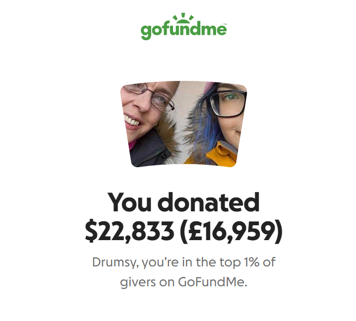 DrumsyOfficial's tweet photo. Just donated the revenue from the poster... Holding back tears being able to give this amount of support to Illy's mom, Rachel. 
Thank you to everyone who bought a poster, donated, spread the word, or sent kind messages. Forever grateful for you ❤️ https://t.co/ubNmJIXOs3
