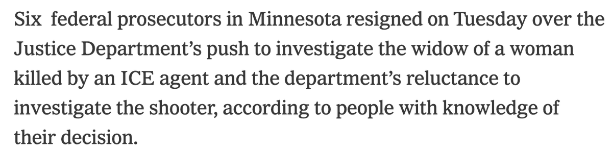 dfriedman33's tweet image. The slightly buried lead here is that DOJ wants to investigate Renee Good's widow but not her killer. nytimes.com/2026/01/13/us/…