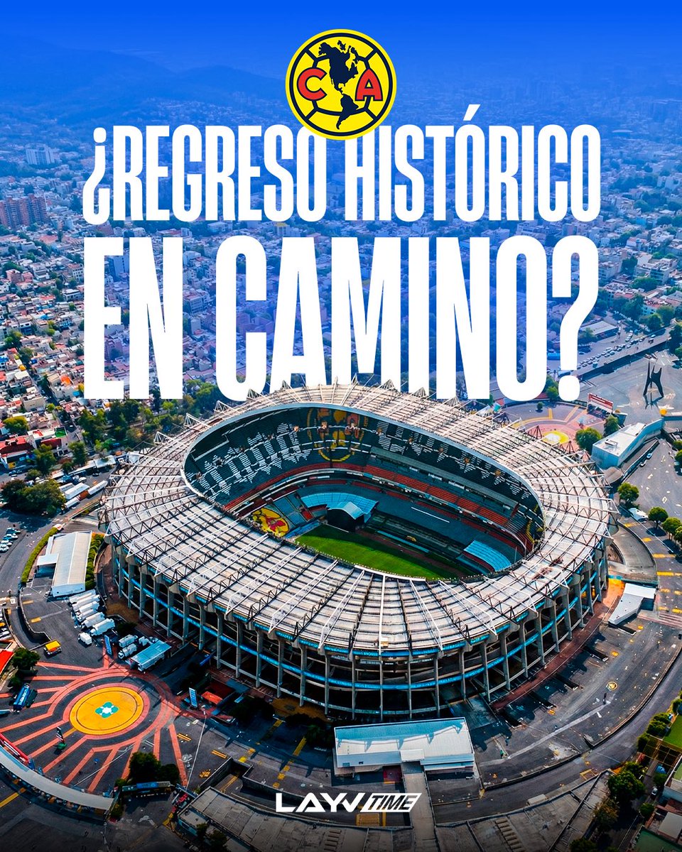 layvtime's tweet image. ¿REGRESO HISTÓRICO EN CAMINO? 🏟️🦅

El 11 de abril podría marcar el regreso del América al Estadio Azteca (ahora Banorte)... ¡y sería contra Cruz Azul! 👀
Jornada 14 del Clausura 2026.
¿Se imaginan ese partido como el regreso al Coloso?

Estaremos pendientes, porque esto puede…