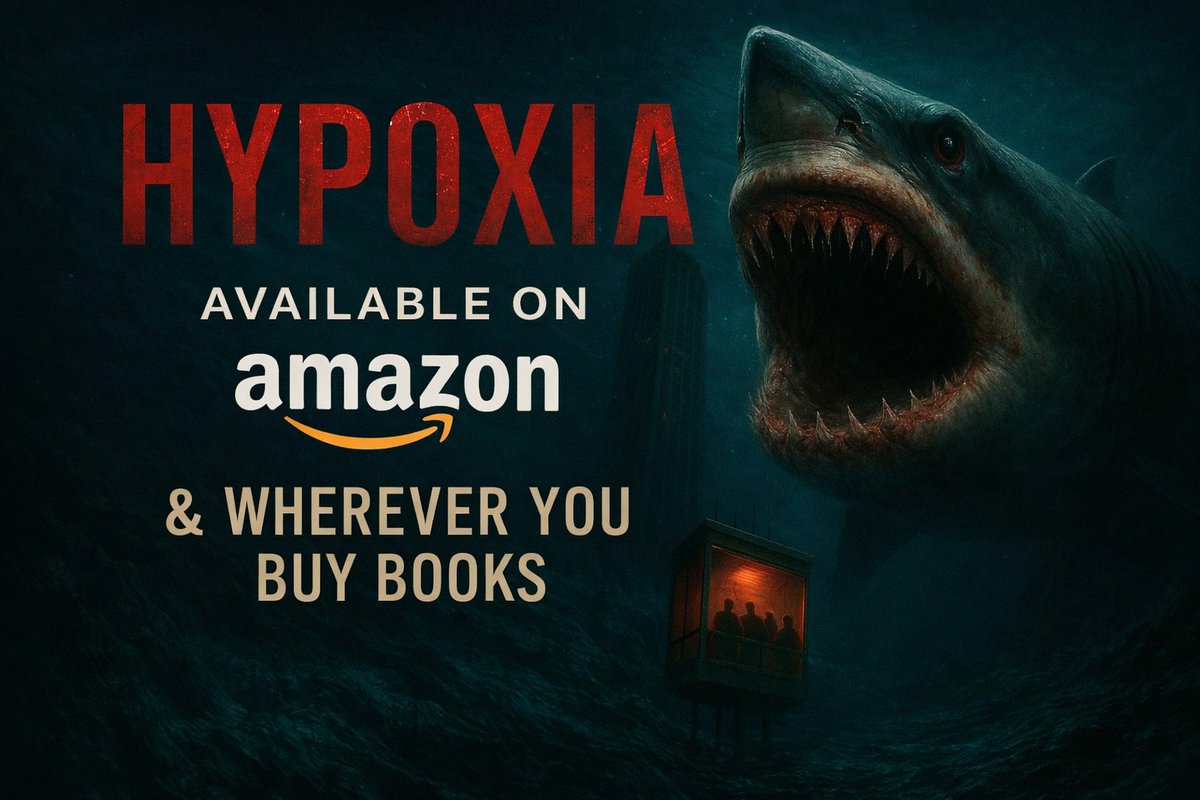 My new book HYPOXIA now available on Amazon 
a.co/d/aDqrGO2
#sharks #BookLovers #booktok #horror