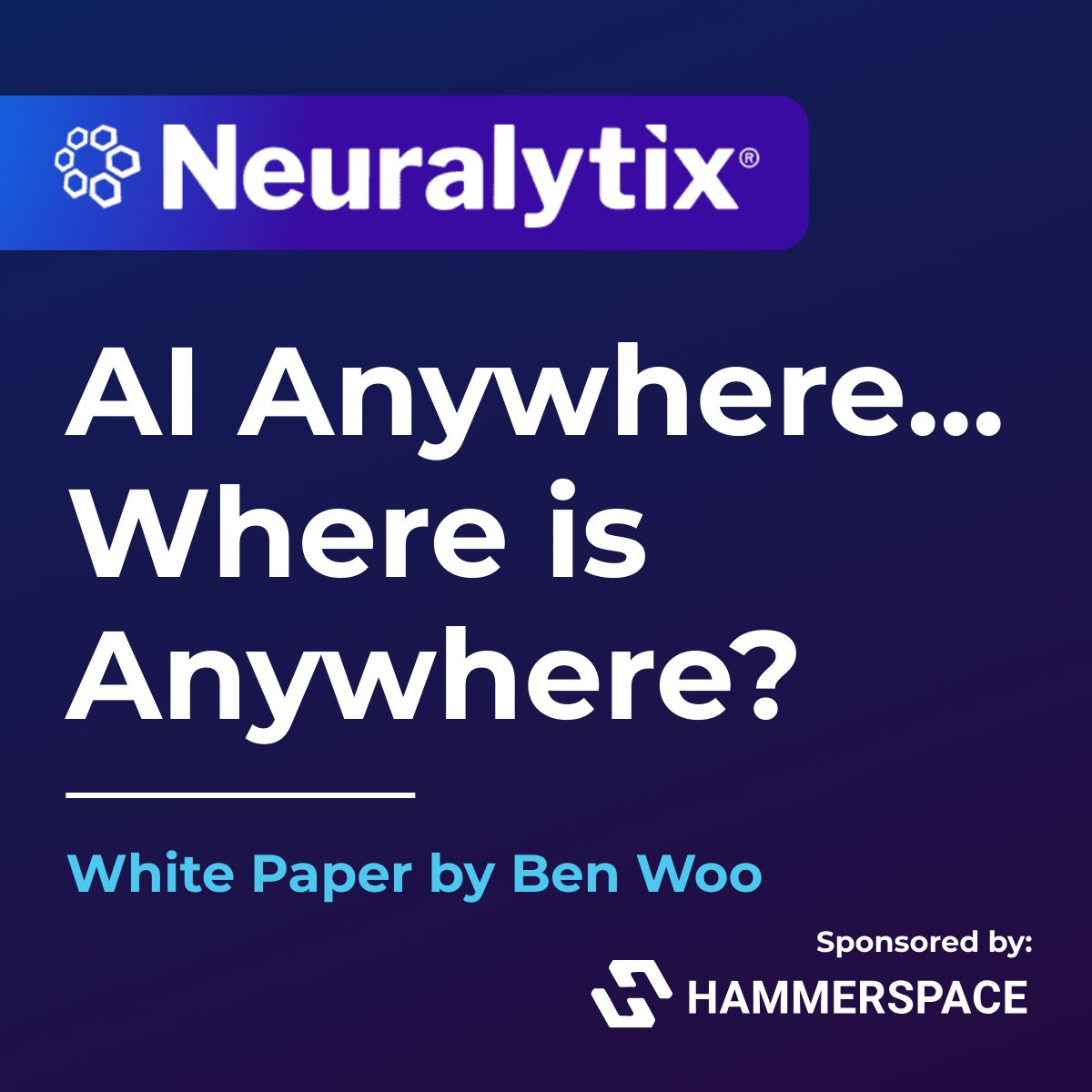 NEW WHITE PAPER!

Check out the brand new white paper, "AI Anywhere... Where is Anywhere?" by Ben Woo of <a href="/Neuralytix/">Neuralytix, Inc.</a>!

okt.to/j0Xhfy