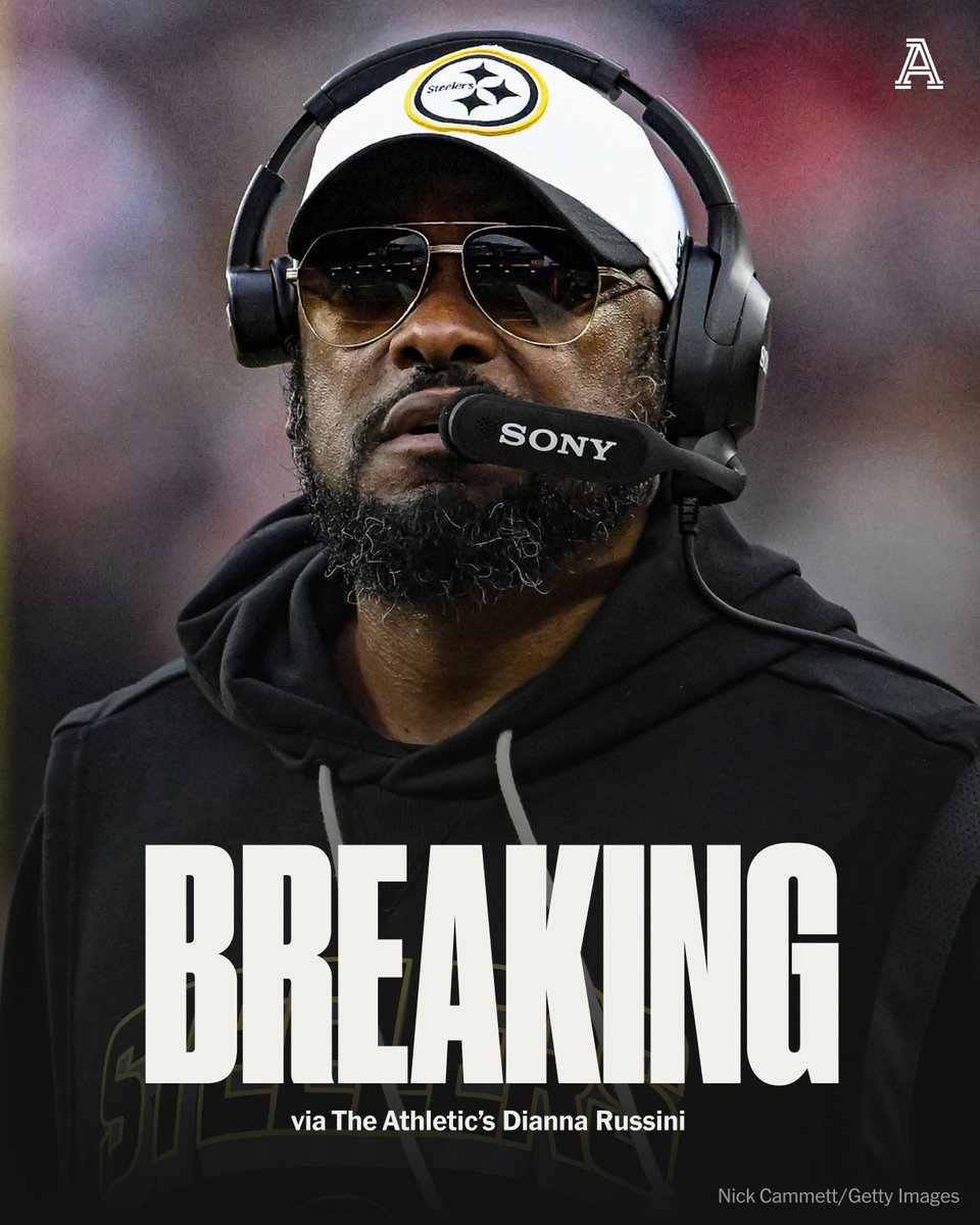 DMRussini's tweet image. BREAKING: Steelers coach Mike Tomlin is stepping down after 19 seasons in Pittsburgh, per source.

He just notified the team in a meeting.