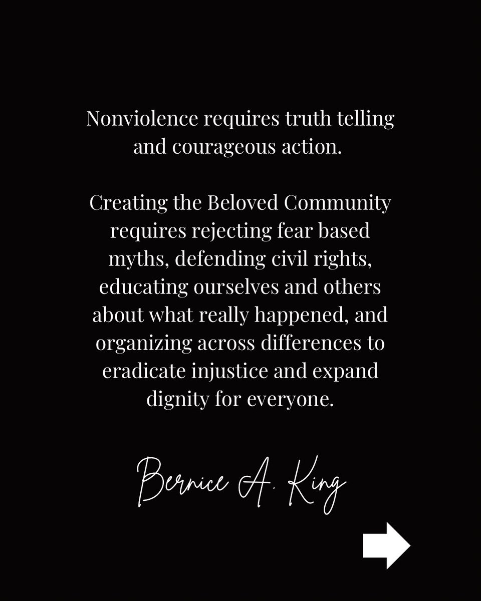 BerniceKing's tweet image. Let’s tell the truth. - President Trump’s claim that the 1964 Civil Rights Act caused harm to white people is a false narrative that distorts history and obscures reality.

My father, Fannie Lou Hamer, John Lewis, Amelia Boynton and many others did not work for racial and…