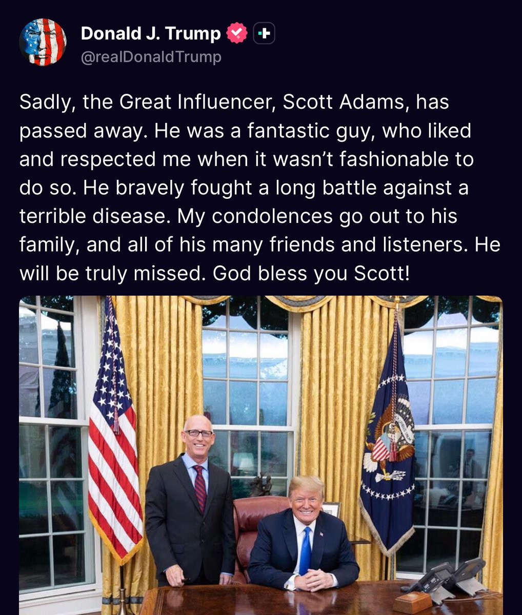 Has Trump ever given a tribute to a dead person where he hasn't talked about himself?