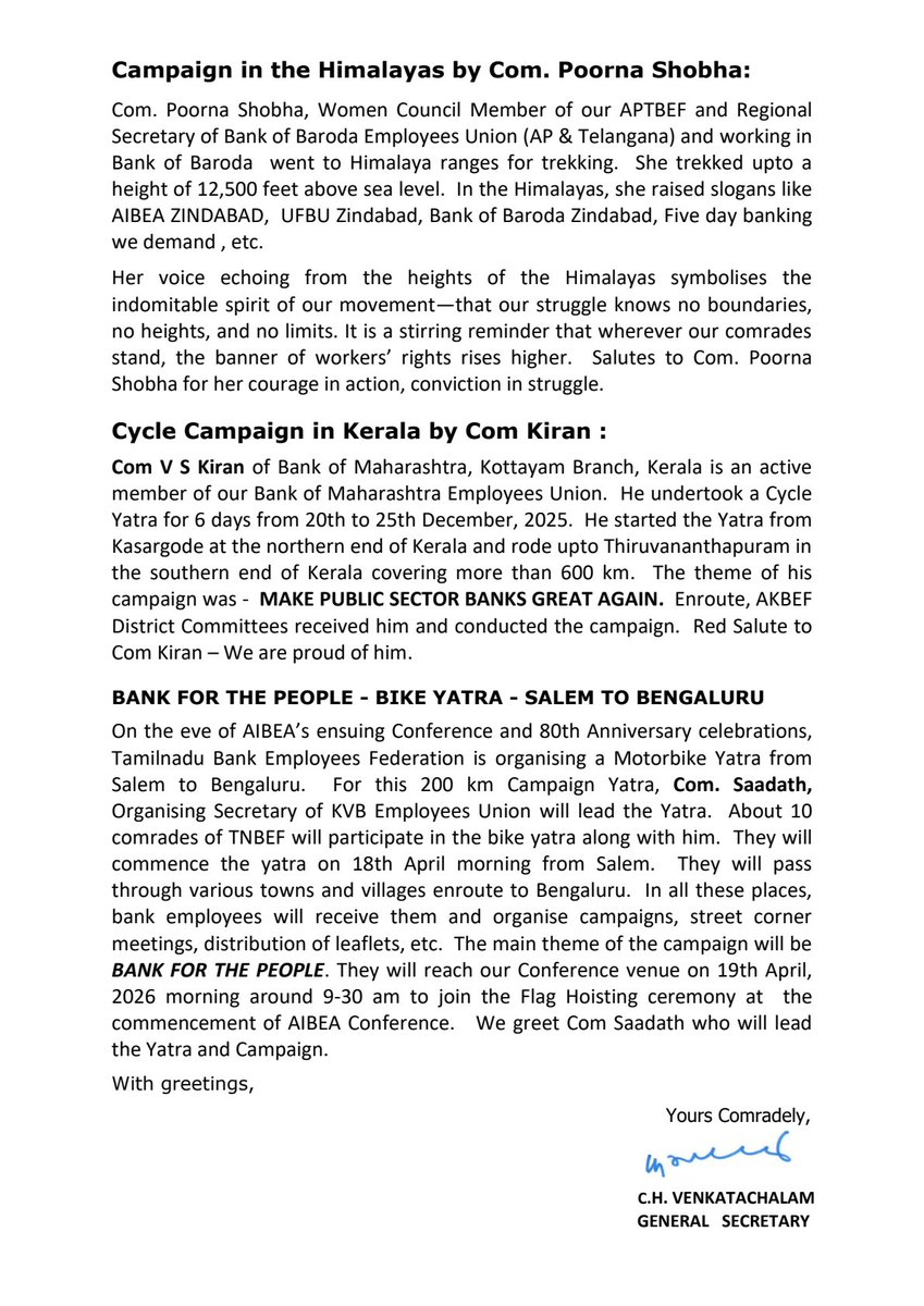 WE ARE PROUD OF OUR COMRADES
#AIBEA