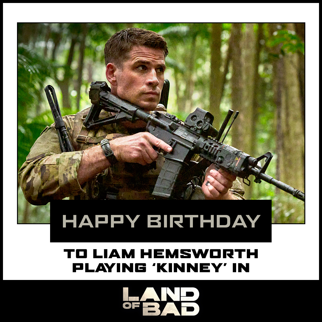 TheAvenueMovies's tweet photo. Happy Birthday to Liam Hemsworth, playing Kinney in LAND OF BAD, where the action never slows down. Now available to buy or rent. https://t.co/vbpjQuRiki
#LandOfBad #LiamHemsworth #HappyBirthday #ActionThriller #Film #NowAvailable #BuyOrRentNow https://t.co/MSCn4B0eoc