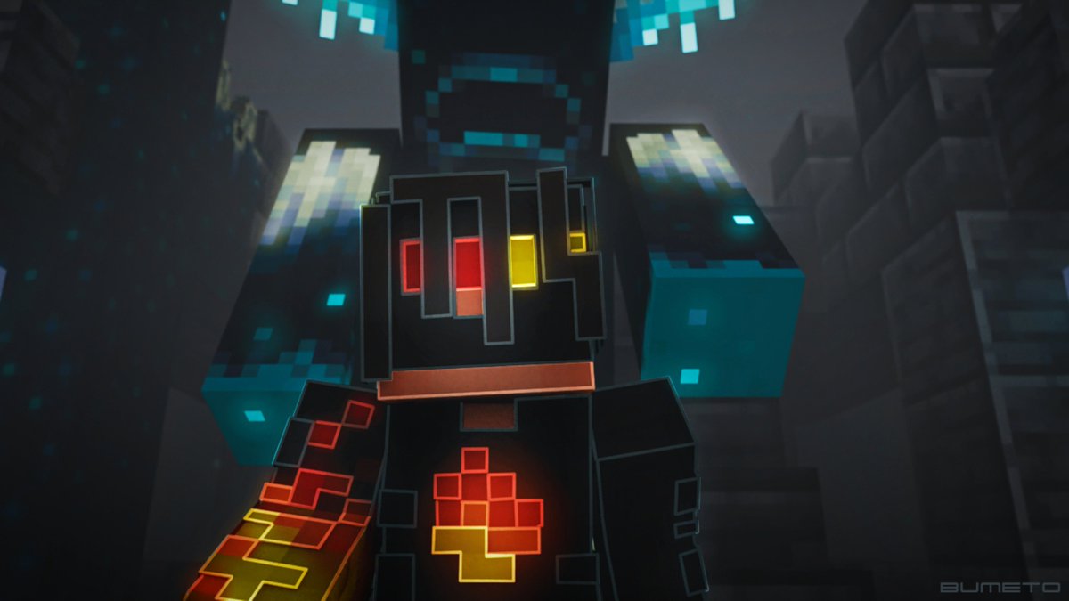 Small little practice, witht he famous creator <a href="/FlameFrags/">FlameFrags</a> .

Yall can give me some opinions in the comments.

#minecraft #flamefrags #warden #design #unstablesmp #ancientcity #red #black #graphicdesign #mojang #bumeto #simple #render #blender #immortaldemon