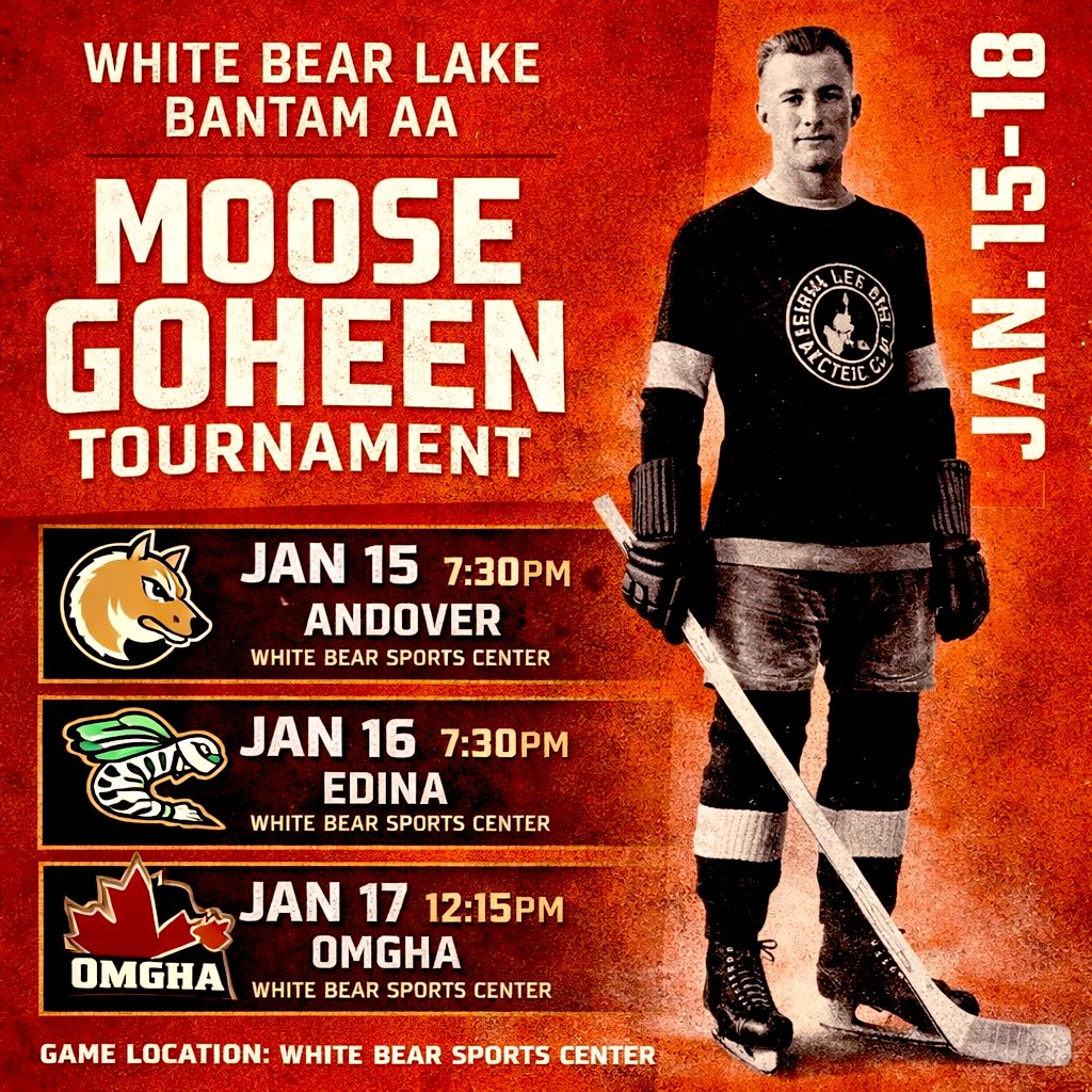 Moose Week !!! The boys look to keep up their great play vs a very strong pool !!! #nofavors <a href="/AndoverBAA/">Andover Bantam AA</a> <a href="/edinabantamAA/">Edina Bantam AA</a> <a href="/OMGBantamAA/">OMGHA Bantam AA</a>…  <a href="/YouthHockeyHub/">YHH</a> <a href="/WBLYouthHockey/">White Bear Lake Youth Hockey</a> <a href="/WBLHS_Hockey/">WHITE BEAR LAKE HOCKEY</a> <a href="/FollowThePuck/">FollowThePuck 👻</a> <a href="/MNHockeyLife/">MNHockeyLife</a> <a href="/_Neutral_Zone/">Neutral Zone</a> <a href="/MYHockeyRanking/">MYHockey Rankings</a> <a href="/MNHockeyStar/">Dave Spehar</a> <a href="/MNHockeyMag/">MN Hockey Magazine</a>
