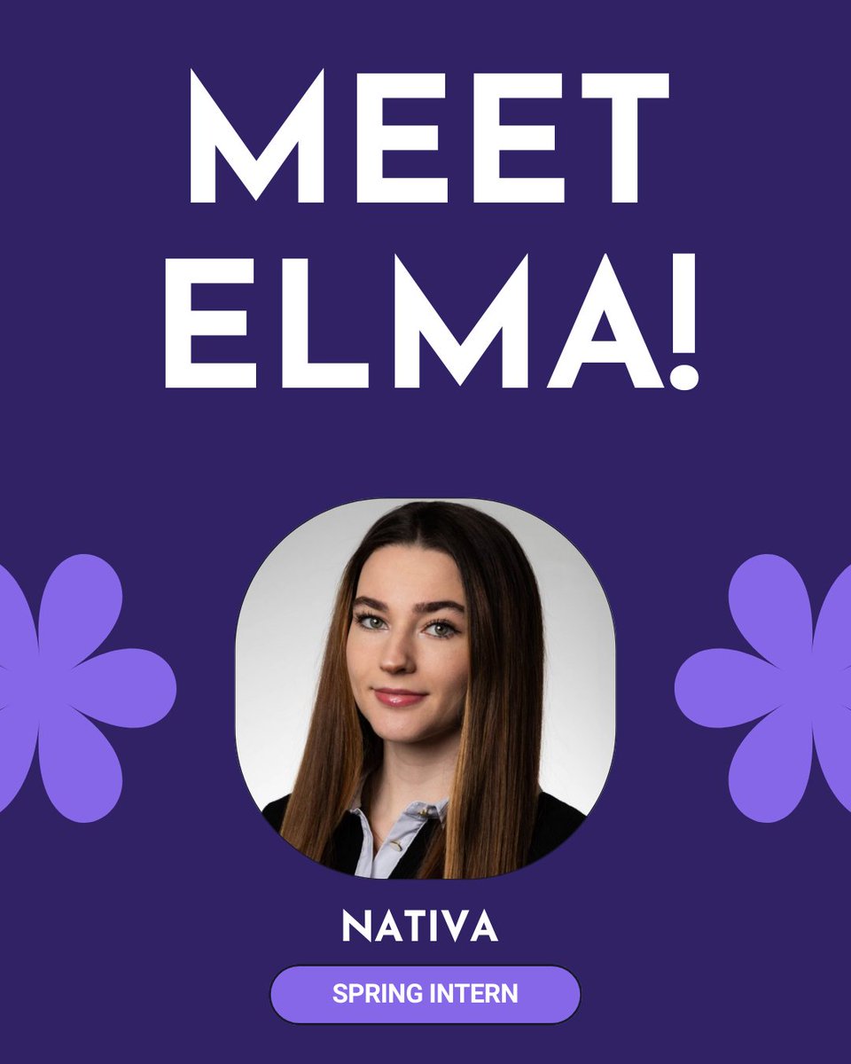 thenativa's tweet photo. Meet Our  New Spring Intern, Elma Dudic🌸
#Nativa #Springintern #Internship #Gettoknowme #Marketing https://t.co/2inVpeJMtF