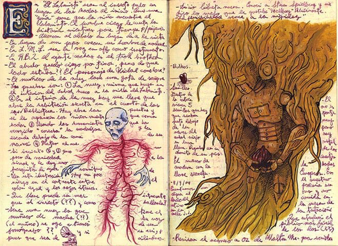 TheCinesthetic's tweet image. Guillermo del Toro sketchbooks ✍️