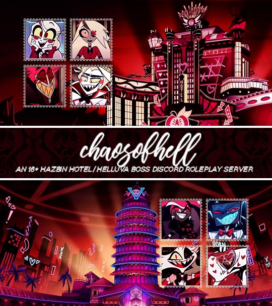hellachaos's tweet image. Join usp at discord.com/invite/Y5XTRbE… !

#HazbinHotel