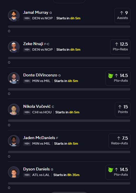 Baloneslocks's tweet image. JAN 13TH NBA BETTING CARD 🏀

+1500 NBA PARLAY 🚀 

JAMAL MURRAY O 9 ASSISTS
ZEKE NNAJI O 12.5 PR 
DONTE DIVENCENZO O 14.5 PA 
NIKOLA VUCEVIC O 15 POINTS
 JADEN MCDANIELS O 7.5 RA
DYSON DANIELS O 14.5 PA

$50 GIVEAWAY TO ONE FOLLOWER WHO ❤️'s THIS POST WHEN WE SWEEP…