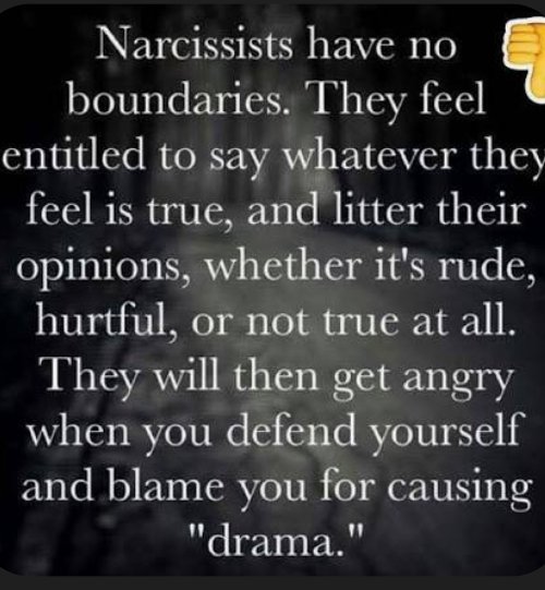 CookieKL's tweet image. #Narcissists have no boundaries... They feel #entitled to everything. 
💯💯💯💯👇👇👇👇☣️
