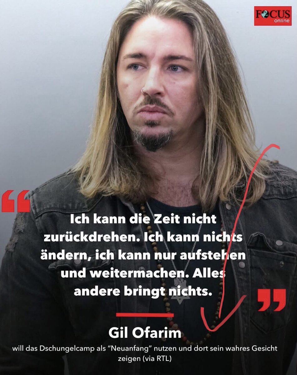 Gil Ofarim…
DU HAST “MIR” DEIN WAHRES GESICHT 
BEREITS GEZEIGT ‼️
Ich persönlich möchte von dir nichts mehr sehen 
und hören ‼️
👎👎👎
Meine persönliche Meinung 
<a href="/RTL_com/">RTL</a> #Ofarim #Gil_Ofarim <a href="/focusonline/">FOCUS online</a>