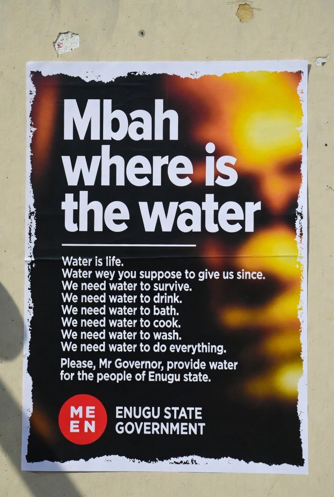 omabee_'s tweet image. Water is the least amongst human necessity yet the most important of all. A government that failed on their promise to provide ordinary water for her citizens has failed in all.

#WhereIsTheWater