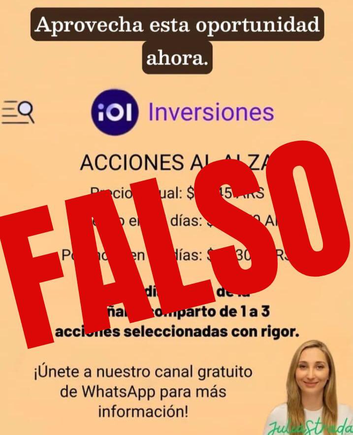 Juli_Strada's tweet image. Ojo con esta ESTAFA. Extremo cuidado. Gracias a toda la gente que me avisa y que denuncia las cuentas que difunden la estafa. No soy yo. No se unan a ese grupo de whastapp. 

A los estafadores: serán denunciados penalmente.