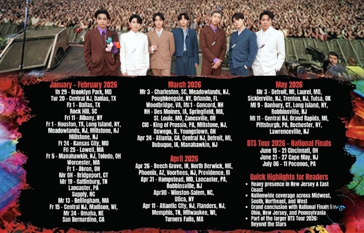 GPostinsight's tweet photo. BTS Tour Dates 2026, Announcements and Tickets
Read Full News

https://t.co/dvPreY7SuI

#BTSComeback2026 #BTS #BTSInKL #btsfanart #BTSWorldTour #BBKSeason12 https://t.co/jk3qwhhuoR
