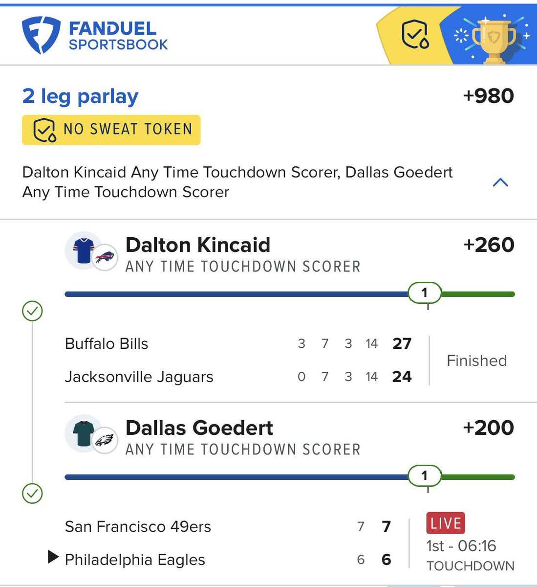 StimmSal's tweet photo. ✅✅✅ Wild Card Weekend 🏈

#GamblingX #NFL https://t.co/HWS5InR8VY