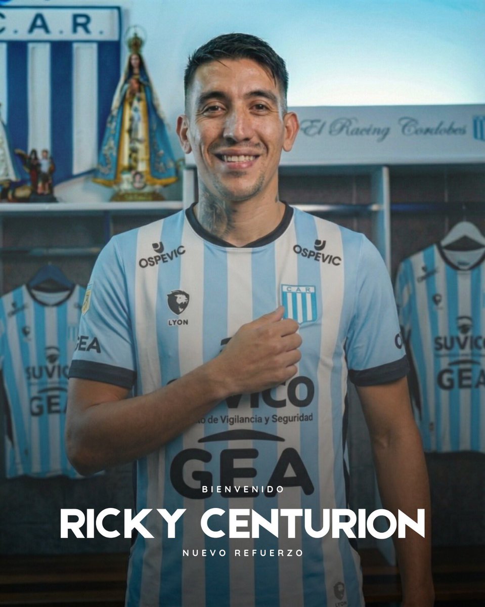 #RacingCBA | Centurión flamante refuerzo de Racing 🚨