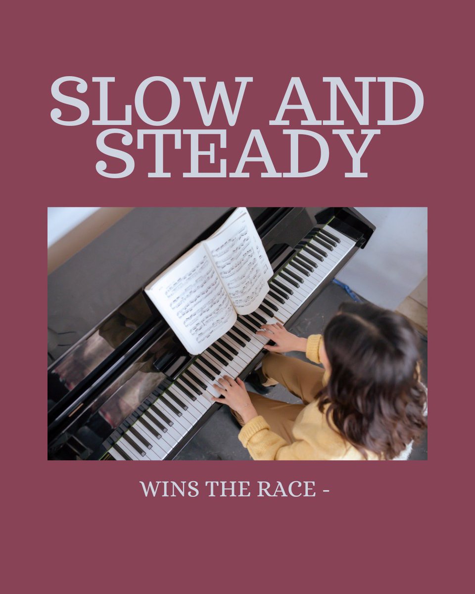 Progress happens faster when you practice slowly. Head over to our blog to read more about a musician's tried and true practice methods! tpsmts.com/slow-and-stead…