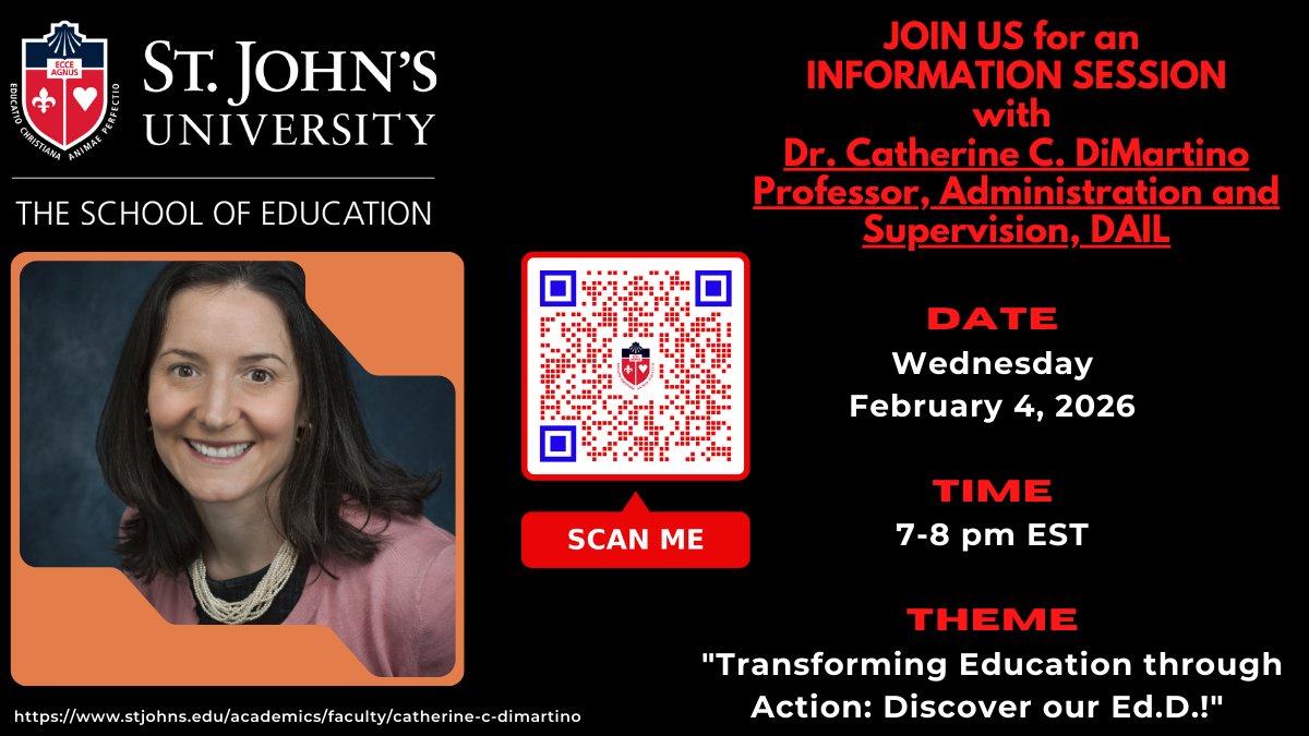 Join us to kick off the Spring semester with our first information session on Wednesday, February 4, 2026! <a href="/StJohnsU/">St. John's University</a>

Register Now!
👇👇👇👇👇
conta.cc/3NJTheY
#SJUSOE 
#SJUElevates
