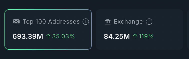 CryptoHabibi_'s tweet photo. CT is bored of $BUCKY — that’s usually when it starts working.

Price cooled. Attention died.
Meanwhile:
• Top 100 wallets accumulating more supply
• Exchanges accumulating, not distributing
• Supply moving from weak hands → strong hands
• Wave 1 already printed a $50M high (higher than any SOL peer)
The RR here is outrageous.
Risk ~$1k to potentially walk away with ~$50k just on an ATH retest — let alone the new highs that inevitably come with the rest of the market.

Bucky didn’t die.
He just stopped entertaining tourists.