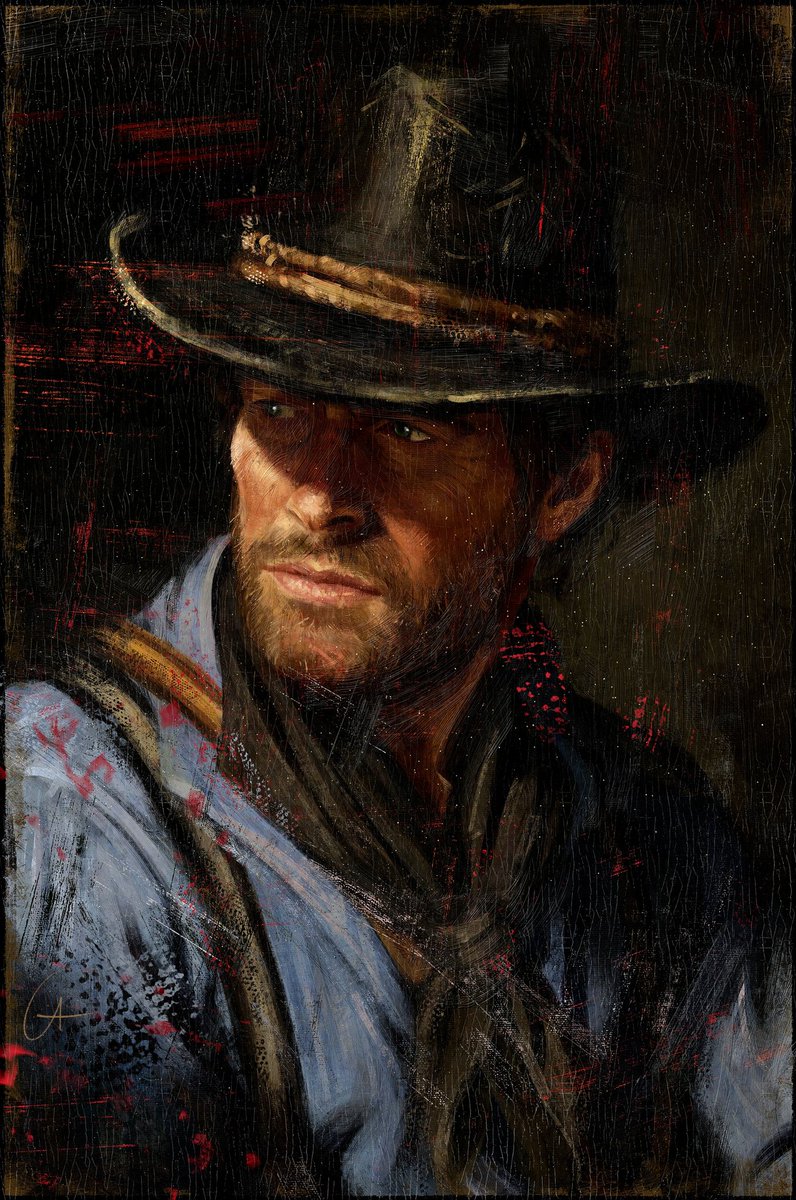 late to the party but here's a little Arthur Morgan portrait #RedDeadRedemption2 #rdr2fanart