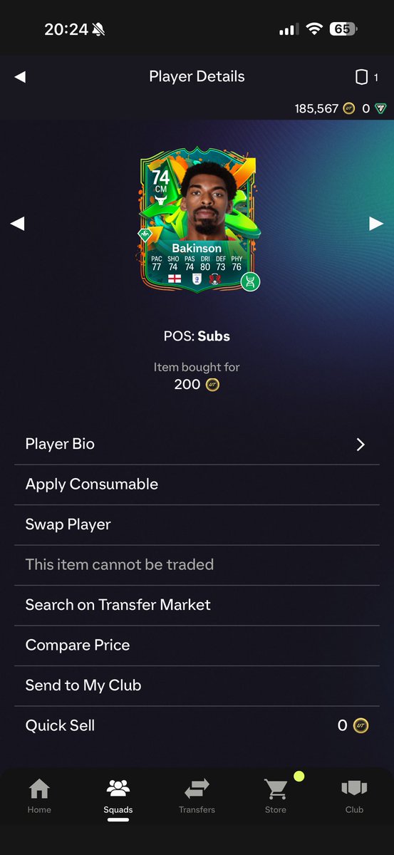TOTY Bakinson incoming