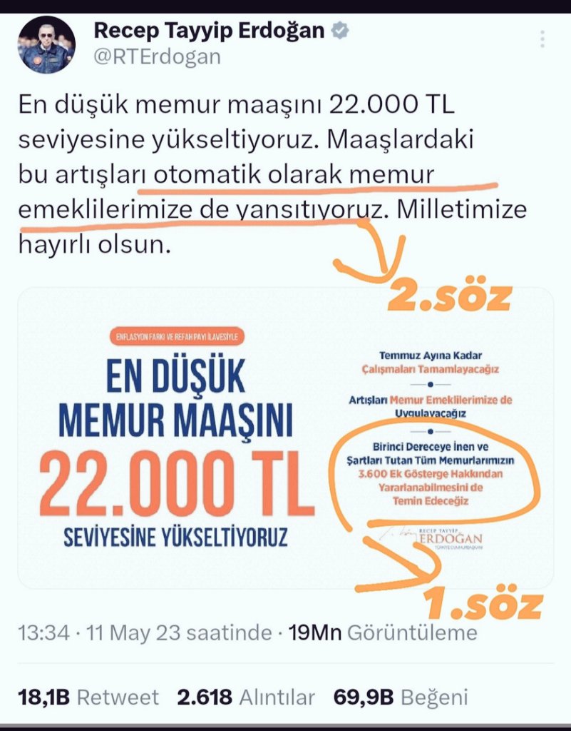 #EmekliMemur Seyyanen zam hakkını almak için mücadeleden asla  vazgeçmeyecek.Yasal hakkımız Cumhurbaşkanı  tarafından söz verilmesine rağmen 33 aydır  iade edilmedi. 
<a href="/tcbestepe/">T.C. Cumhurbaşkanlığı</a> 
<a href="/iletisim/">T.C. İletişim Başkanlığı</a> 
<a href="/isikhanvedat/">Prof. Dr. Vedat Işıkhan</a> 
<a href="/memetsimsek/">Mehmet Simsek</a> 
<a href="/iyiparti/">İYİ Parti</a> 
<a href="/erbakanfatih/">Dr. Fatih Erbakan</a>
#MemurEmeklisineAdalet