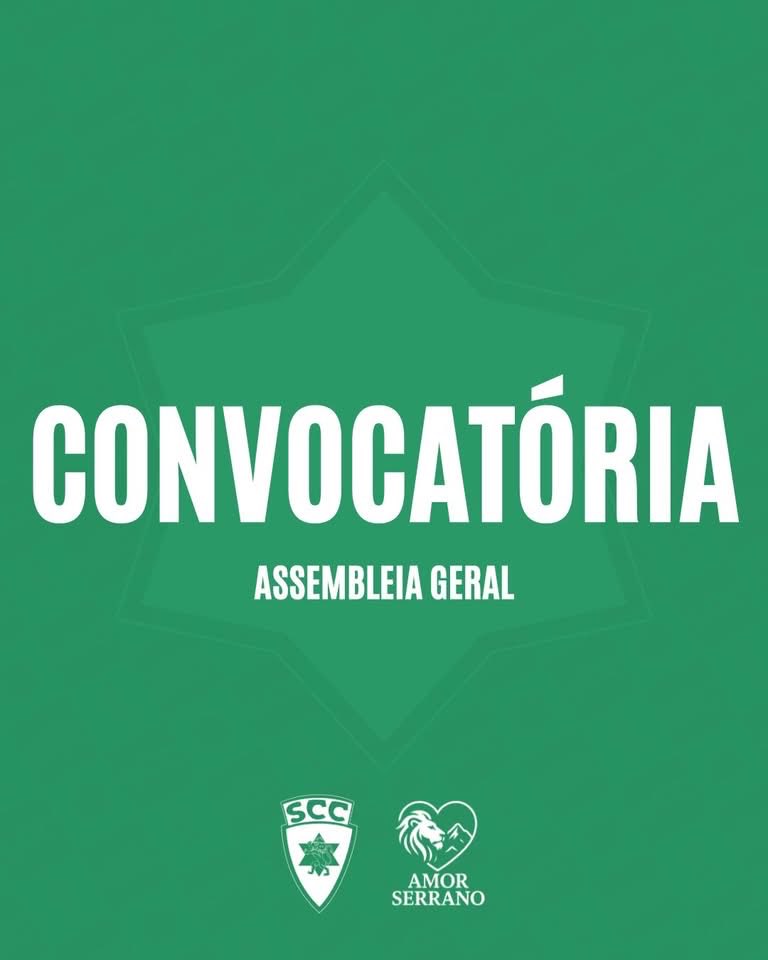 CovilhaSc's tweet photo. Convocatória | Assembleia Geral Extraordinária

📅 21 de janeiro de 2026, pelas 20:30 horas, nas instalações da Assembleia Municipal https://t.co/Alw9WAQOUY