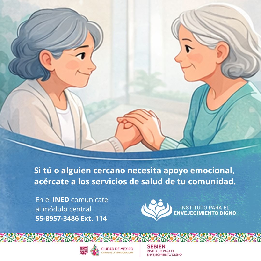 Las #PersonasMayores pueden enfrentar la #depresión, pero no es una parte normal de envejecer. Hablar de salud mental es un acto de cuidado y dignidad. Si conoces a una #PersonaMayor que lo necesite, no la dejes sola. 🫂👩‍🦳🧓
📞Buscar apoyo profesional puede marcar la diferencia.