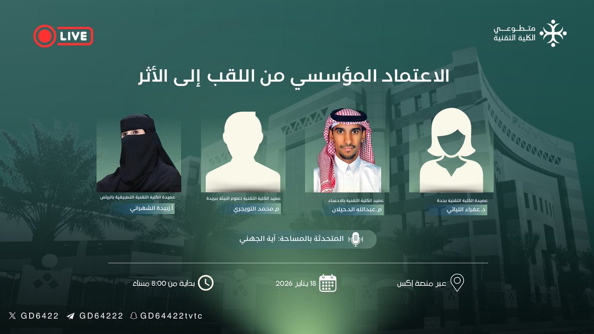 متطوعي الكلية التقنية TVTC tweet media
